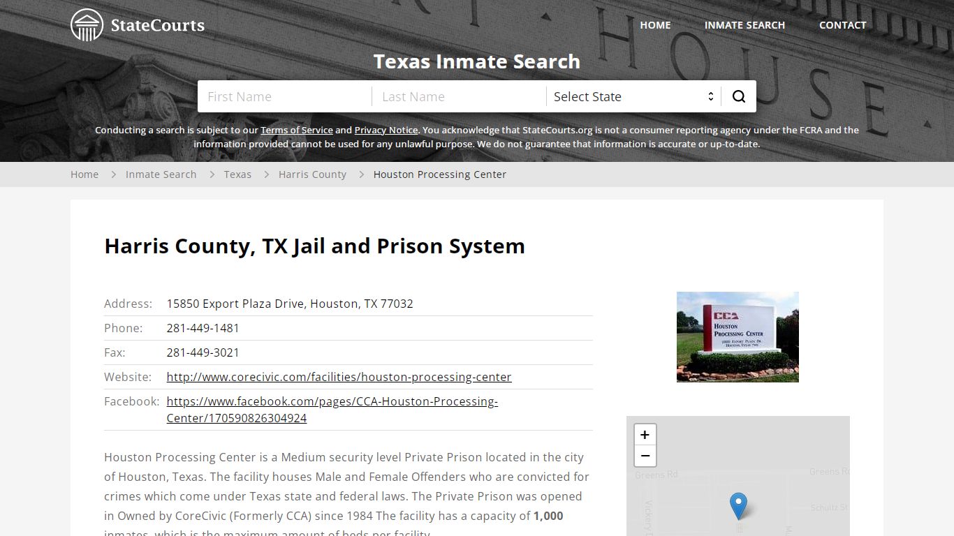 Houston Processing Center Inmate Records Search, Texas - StateCourts